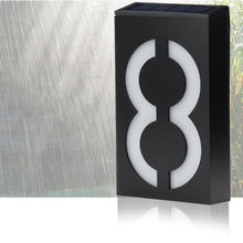 Load image into Gallery viewer, Solar-Powered LED House Number