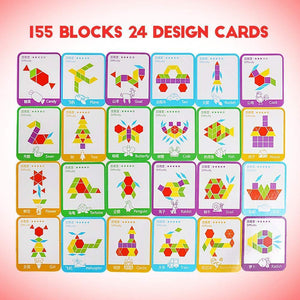 Creative Puzzle® Educational Building Toy Set (155 pcs set)