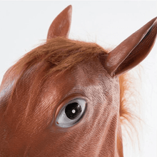 Load image into Gallery viewer, Funny Horseman - Horse Head Mask
