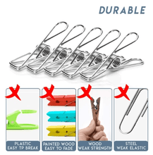 Load image into Gallery viewer, Steel Clips - Multi-functional Clothes Pegs Set
