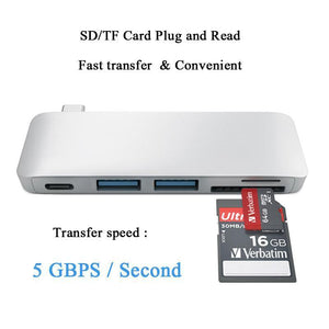 5 in 1 USB 3.0 Hub  for Macbook